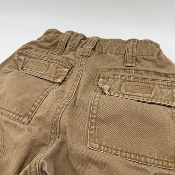 GAP Kids Cargo Pants 5 Boys Khaki Utility Pockets Y2K Military Style Cotton - Picture 4 of 15